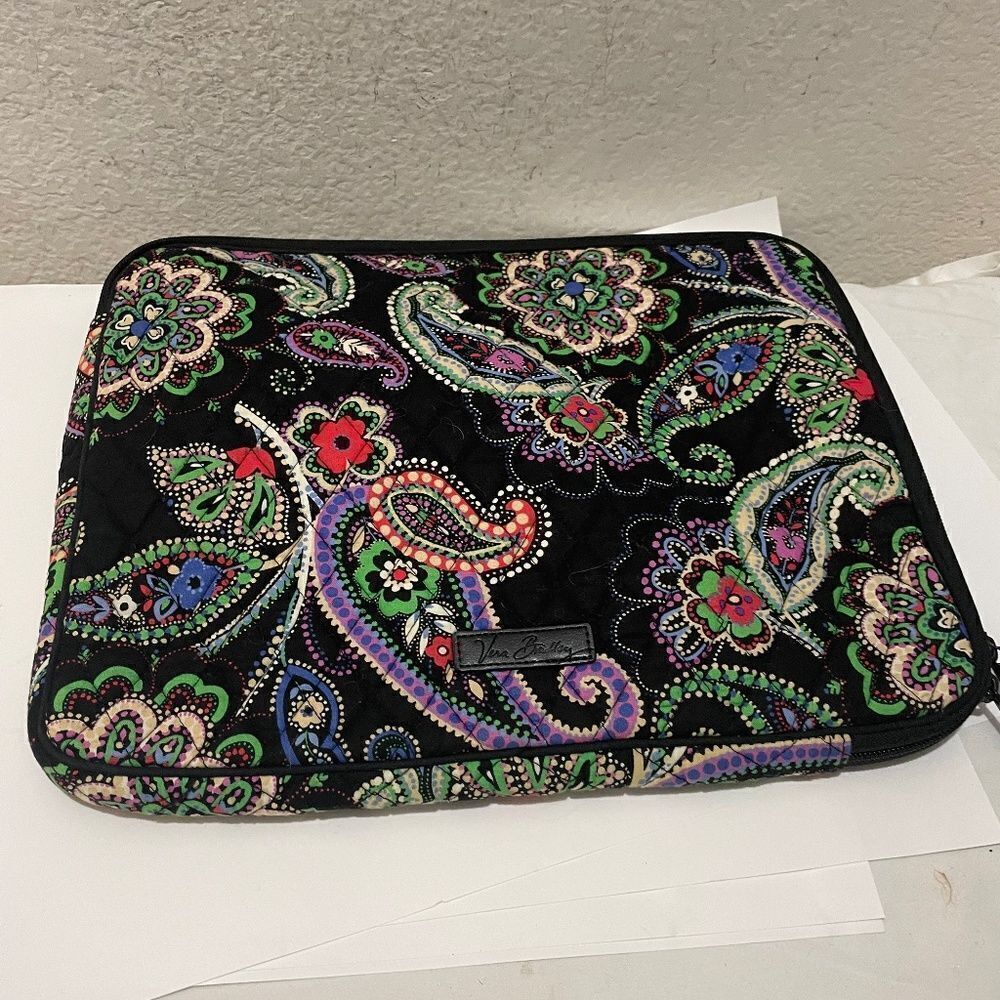 Vera Bradley quilted laptop bag
